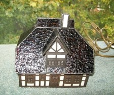 Tiffany Lichterhaus mit einen Kabel und einen Kippschalter 2 Farbig ca.70er Jahr