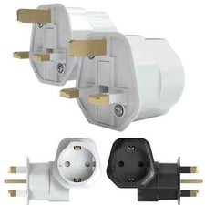2x Reiseadapter DE auf UK GB