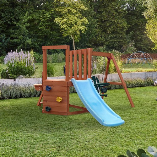 Garten spielturm mit rutsche - mit,