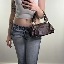 Y2K Vintage Echt Leder Mini