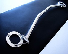 Für BMW E46 3er 6 Zylinder Aluminium Alu Domstrebe Verstellbar Poliert Vorn Oben