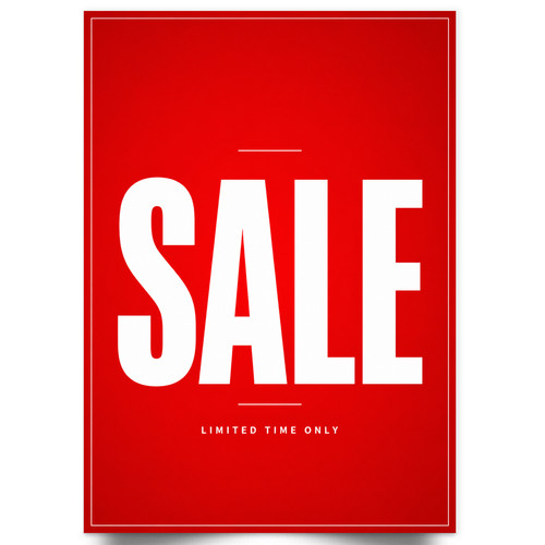 Verkauf reklame plakat - verkauf,