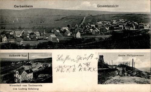 Gruss aus garbenheim - ak,