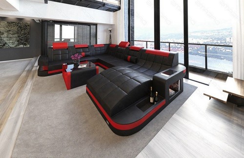Wohnlandschaft leder sofa - leder,