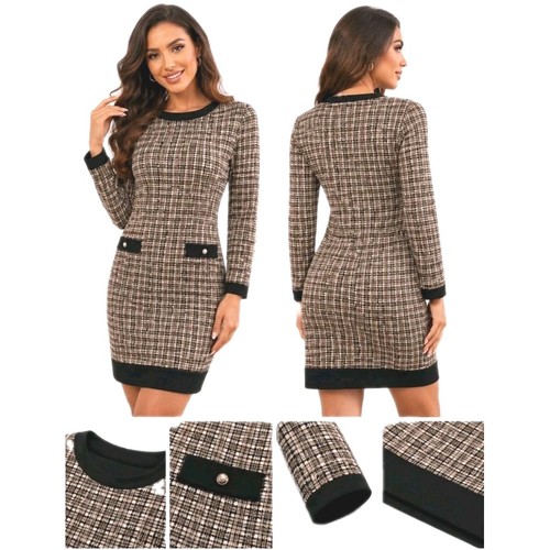 Damen etuikleid tweed - damen,