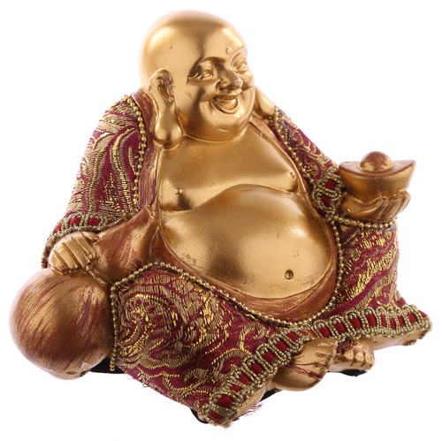 Glücks buddha sitzt - glücks-buddha,