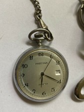 Prätina - Taschenuhr Damen mit Uhrenkette   -  Batterie neu   - Werk  läuft 