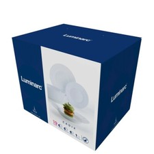 Tafelservice Geschirrset 19-tlg. Essservice 6 Personen Teller Hartglas Essteller