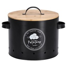 Zeller HANO Vorratsdose Lebensmitteldose Vorratsdose Metall Schwarz Ø 28 cm