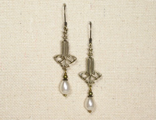 Ohrringe carlotta jugendstil - ohrringe,