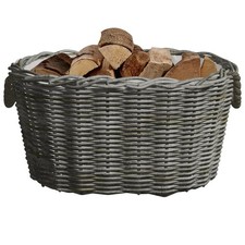 Holzkorb mit trageriemen - mit,
