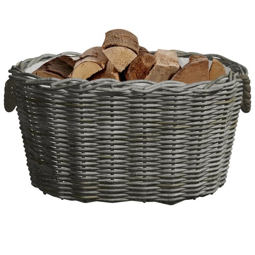 Holzkorb mit trageriemen - mit,