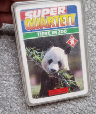 Quartett Spiel  Kartenspiel OTTO VERSAND "Super Quartett  Tiere im Zoo" Vintage