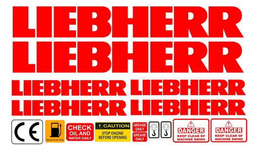 Liebherr mini bagger aufkleber - bagger,