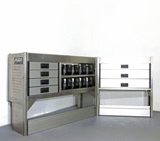 FES GmbH gebrauchte ALUCA Fahrzeugeinrichtung Van Regal T6 VW Caddy Custom Vi...