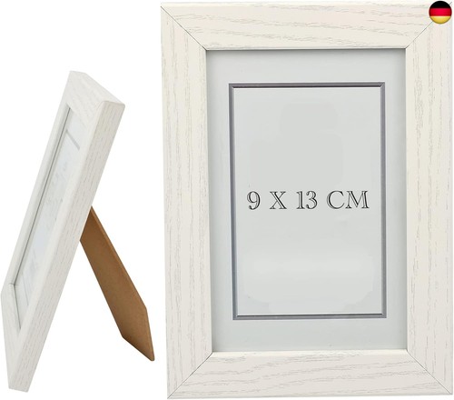 Bilderrahmen 9x13cm weiß holz - bilderrahmen,