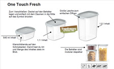 Tupperware neu one touch - one,