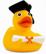 Absolvent Ente - Badeente - Quietscheente - gelb