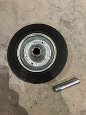 Ersatzrad & Achse Anhänger 200x60mm Stützrad Vollgummirad Trailer Felge verzinkt