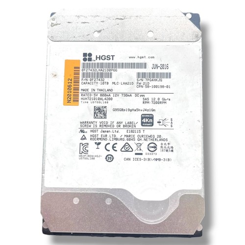 Hgst 10tb 2k 12gb s - hgst, 12gb/s