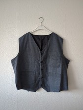 Herren Anzug Weste blau schwarz Größe XXL