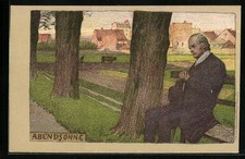 Künstler-Lithographie Paul