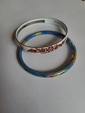 2 Emaille Armreife In