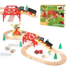 Holzeisenbahn Set Zug Kinder