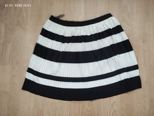 H&M Plissee-Rock Gr.S Unterrock Polyester gestreift