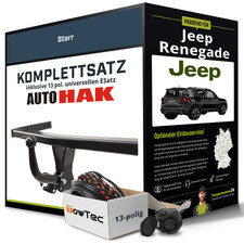 Anhängerkupplung starr für JEEP Renegade +E-Satz Kit NEU AHK
