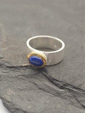 925 Silber Ring mit Lapis