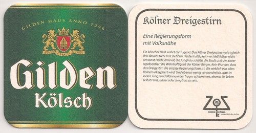 Gilden kölsch bierdeckel - gilden,