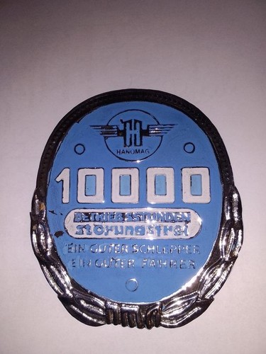 Hanomag 10000 std plakette - 10000, std.