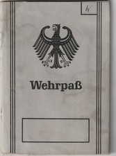 Wehrpaß Bundeswehr von 1964