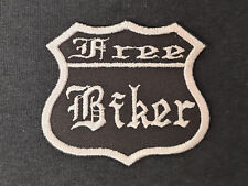 Patch Aufnäher FREE BIKER Biker VINTAGE Motorrad Vintage Custom V8 RETRO 109