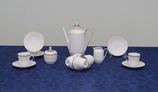 LUXOR Kaffeeervice 6P. Hutschenreuther Arzberg kanne teller tasse dose goldrand