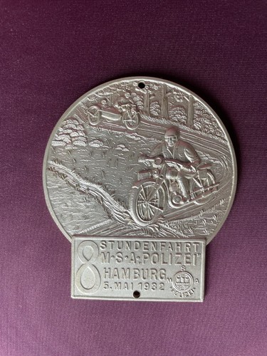 Motorrad kühlerplakette 1932 - motorrad-kühlerplakette,