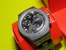 Swatch Irony Chrono Diaphane FULL BLOODED STONEHEART SILVER - SVCM4009 NEU & OVP