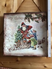 Weihnachtsteller viereckig, Kunststoff,  8Stück