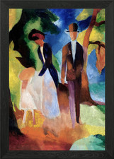 Menschen am blauen See