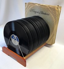 50 Schellackplatten Plattensammlung 10'' und 12'' mit Schallplattenständer 50er