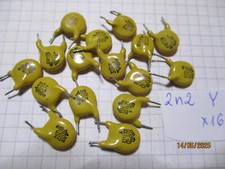 16 Stück  Kondensator 2,2 nF Y  gebraucht