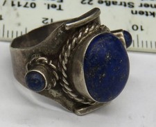 alter Silber Ring , mit Lapis