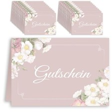 20x Gutscheinkarten Set