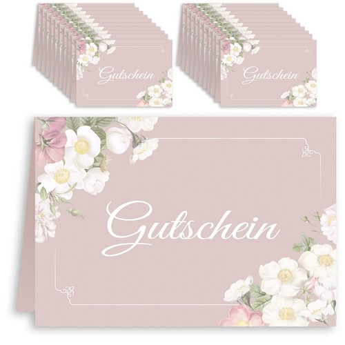 20x gutscheinkarten set - gutscheinkarten,
