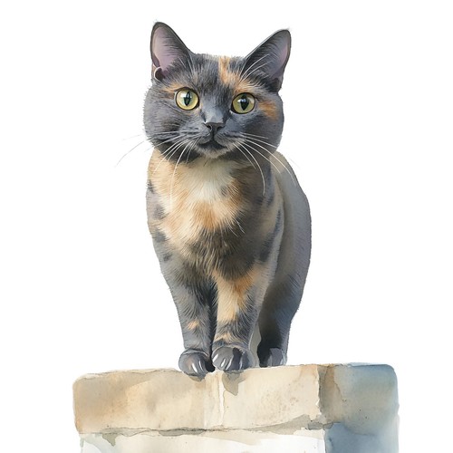 10x sticker schildpatt katze - schildpatt,