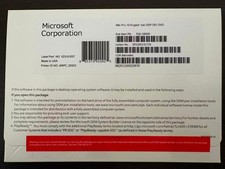 Win 10 Pro 64-BitDVD+Gengine