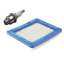 Für Briggs & Stratton Quantum Motor Luftfilter + Zündkerze Kit Rasenmäher mit