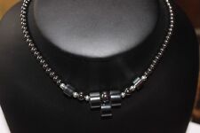 Edelsteinkette Collier Hematit Kette Steinkette Blutstein