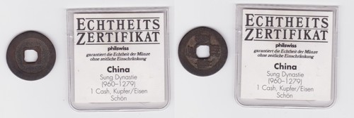 Cash kupfer eisen münze - 1,